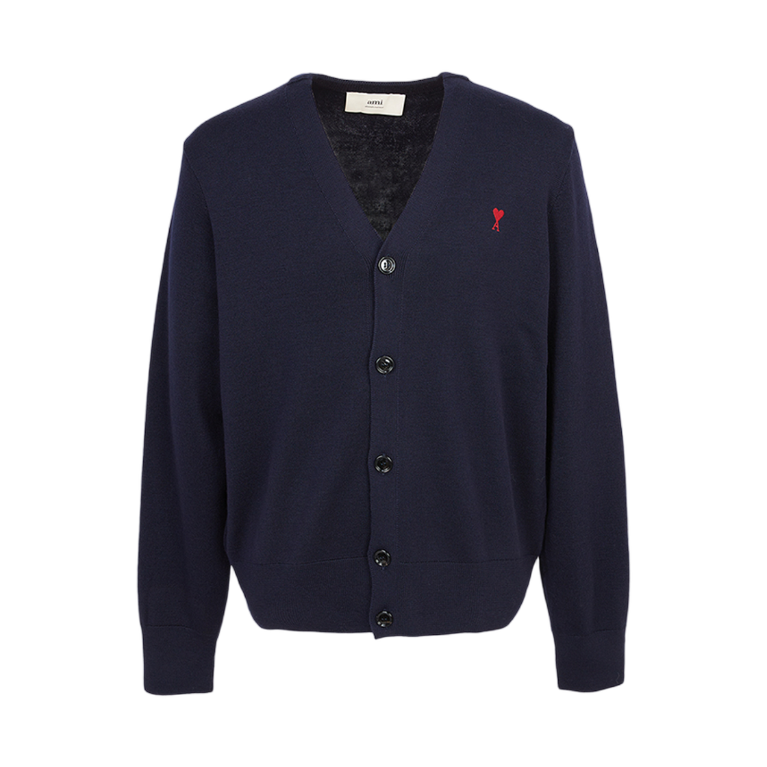 HKC361-001-414 AMI de Coeur Wool Cardigan Navy