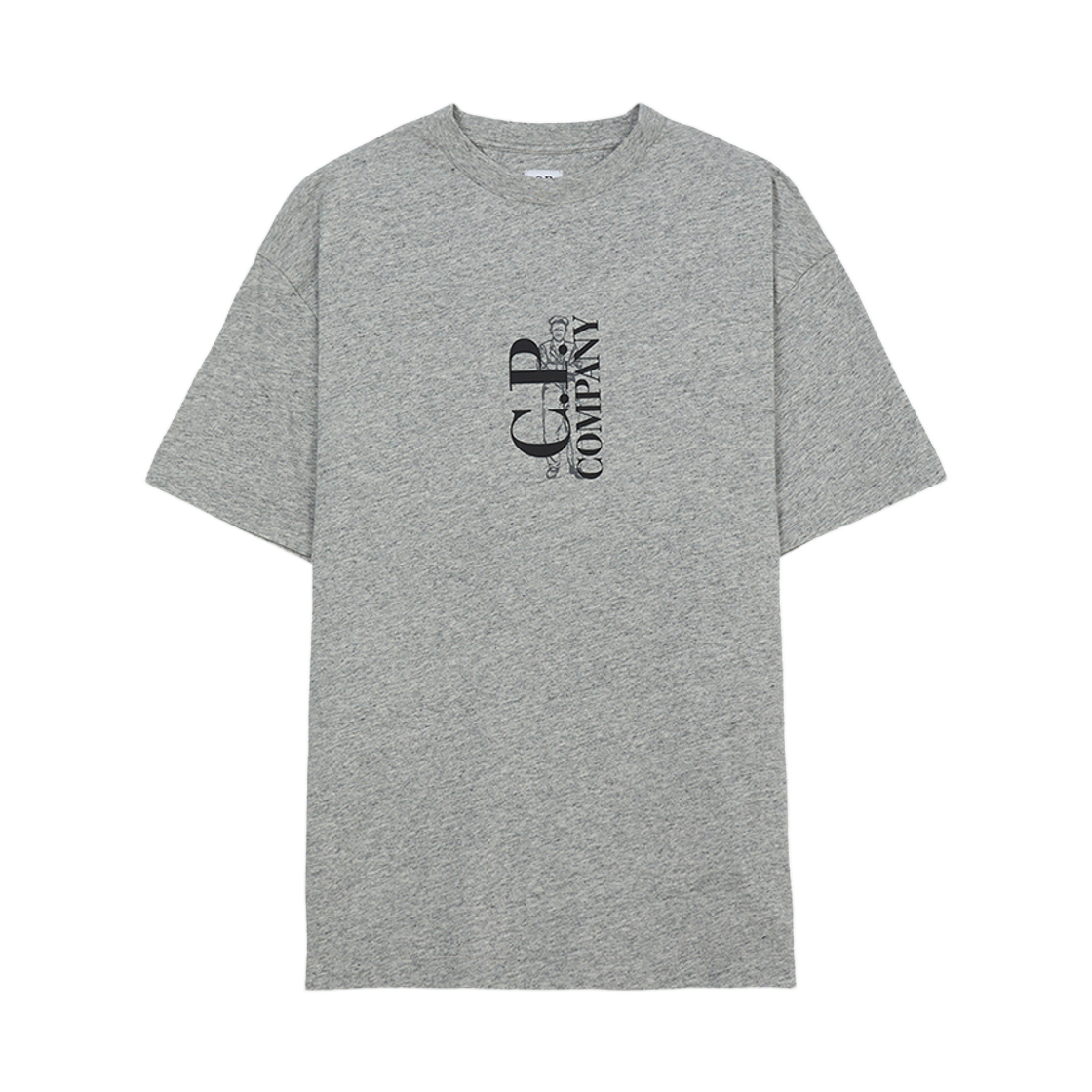 18CMTS177A005100WM94 C.P. Company Short Sleeve T-Shirt Gray - 25SS