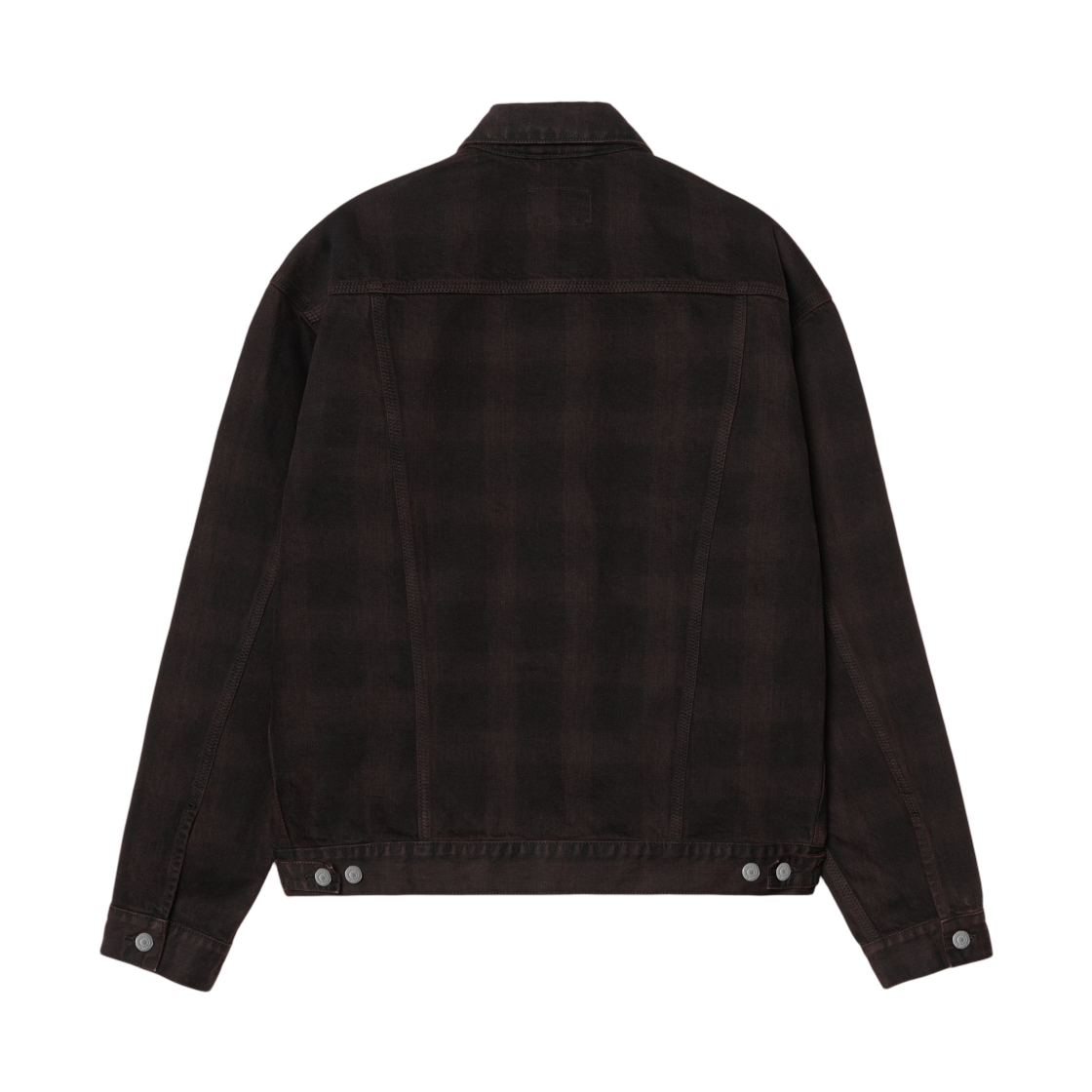 칼하트 WIP 에버슨 트러커 자켓 에버슨 프린트 블랙 팔리샌더 가먼트 다이드(Carhartt WIP Everson Trucker Jacket Everson Print Black Palisander Garment Dyed) - 2