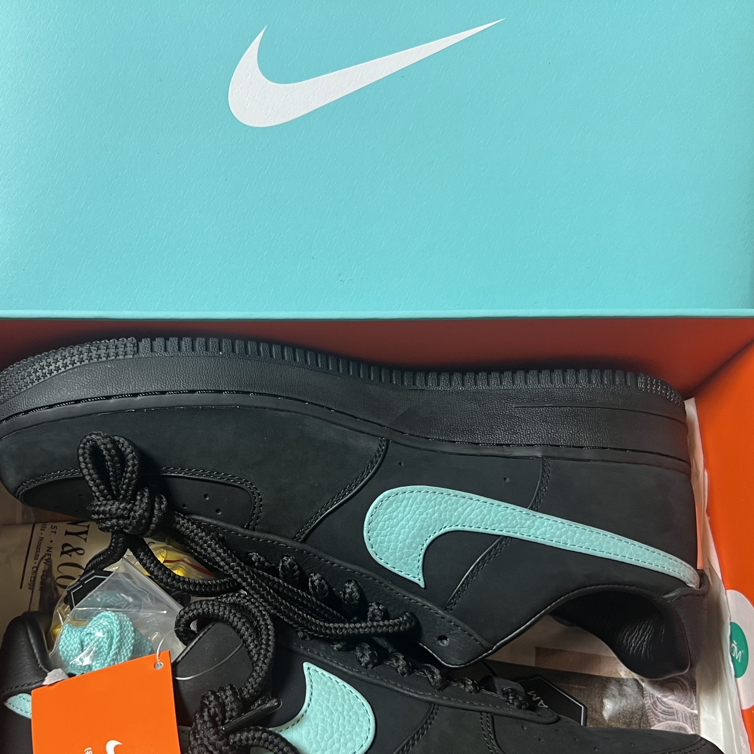 Nike x Tiffany & Co. Air Force 1 Low SP 1837, Peaceminusone 5 Panel Ball Cap #2 Mint 착용 스타일 - 2