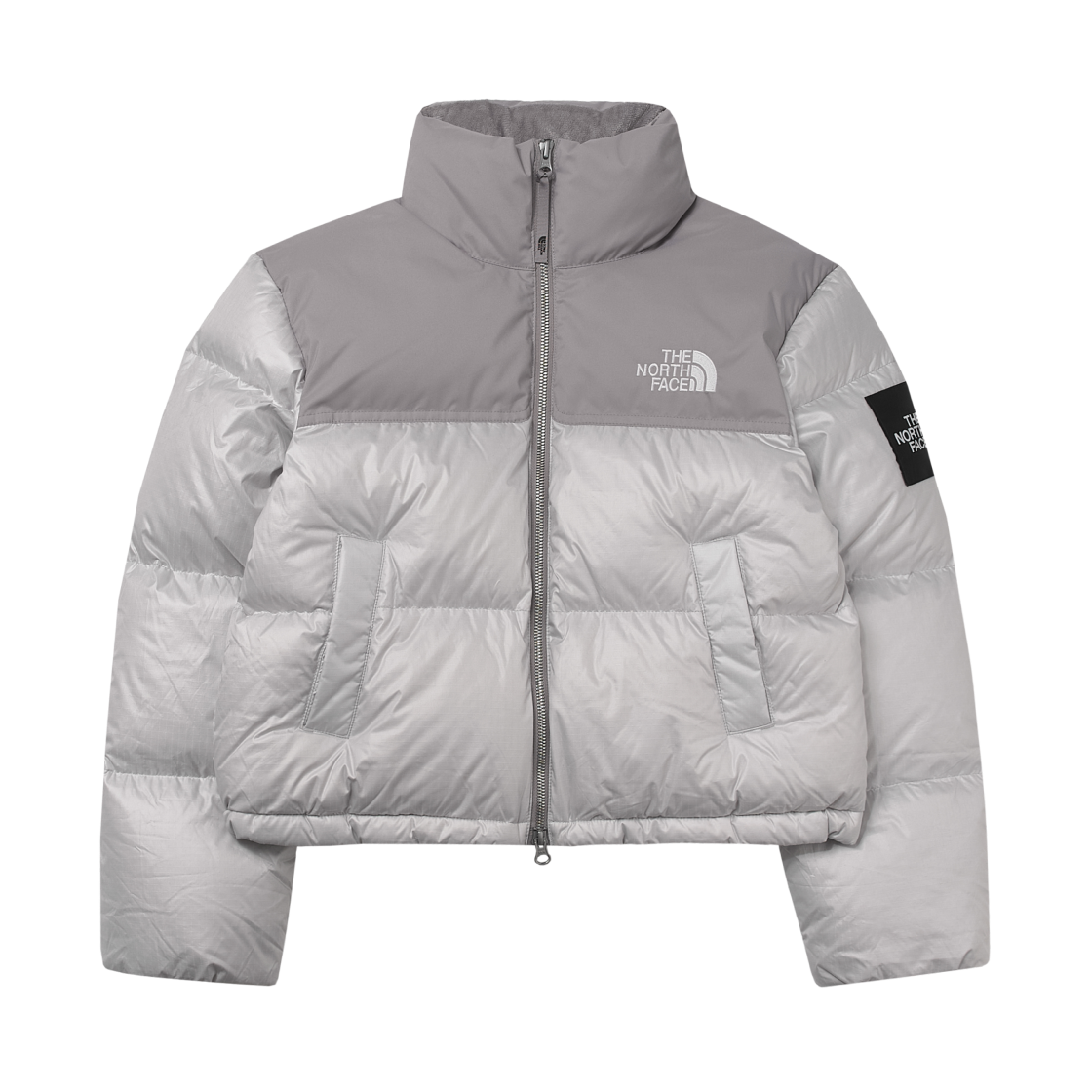 (W) 노스페이스 화이트 라벨 노벨티 눕시 다운 자켓 아이스 그레이