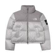 (W) The North Face White Label Novelty Nuptse Down Jacket Ice Gray