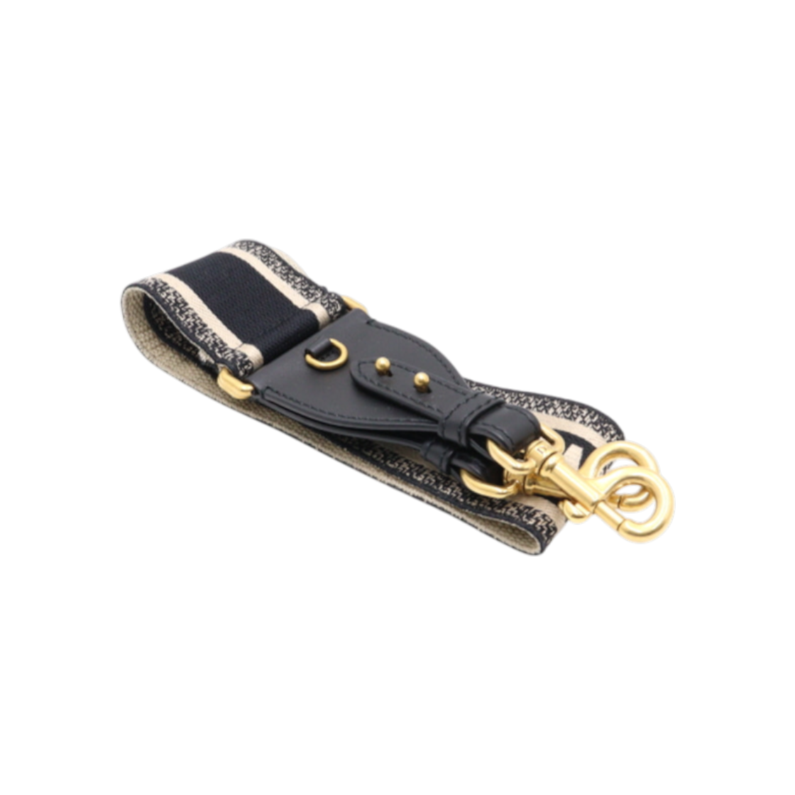 IT6RS5WELD4K Dior S8543CBTE Black Oblique Jacquard Shoulder Strap AA38102