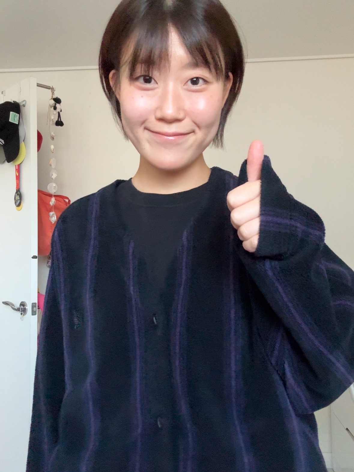 Uniqlo x Needles Fleece Oversized Cardigan Black - KR, Uniqlo x Needles Fleece Wide Pants Black - KR 착용 스타일 - 2