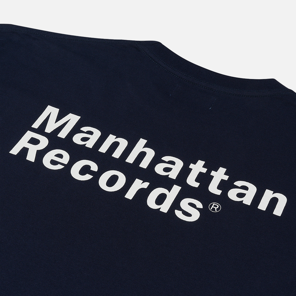 맨하탄 레코즈 엠알 엠 로고 티셔츠 - 네이비(Manhattan Records MR M Logo T-shirt - Navy) - 4
