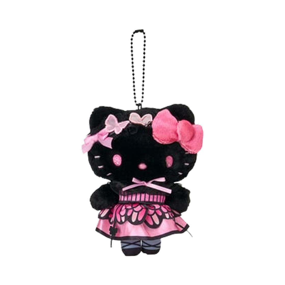 산리오 헬로 키티 버터플라이 마스코트 홀더 블랙(Sanrio Hello Kitty Butterfly Mascot Holder Black) - 1