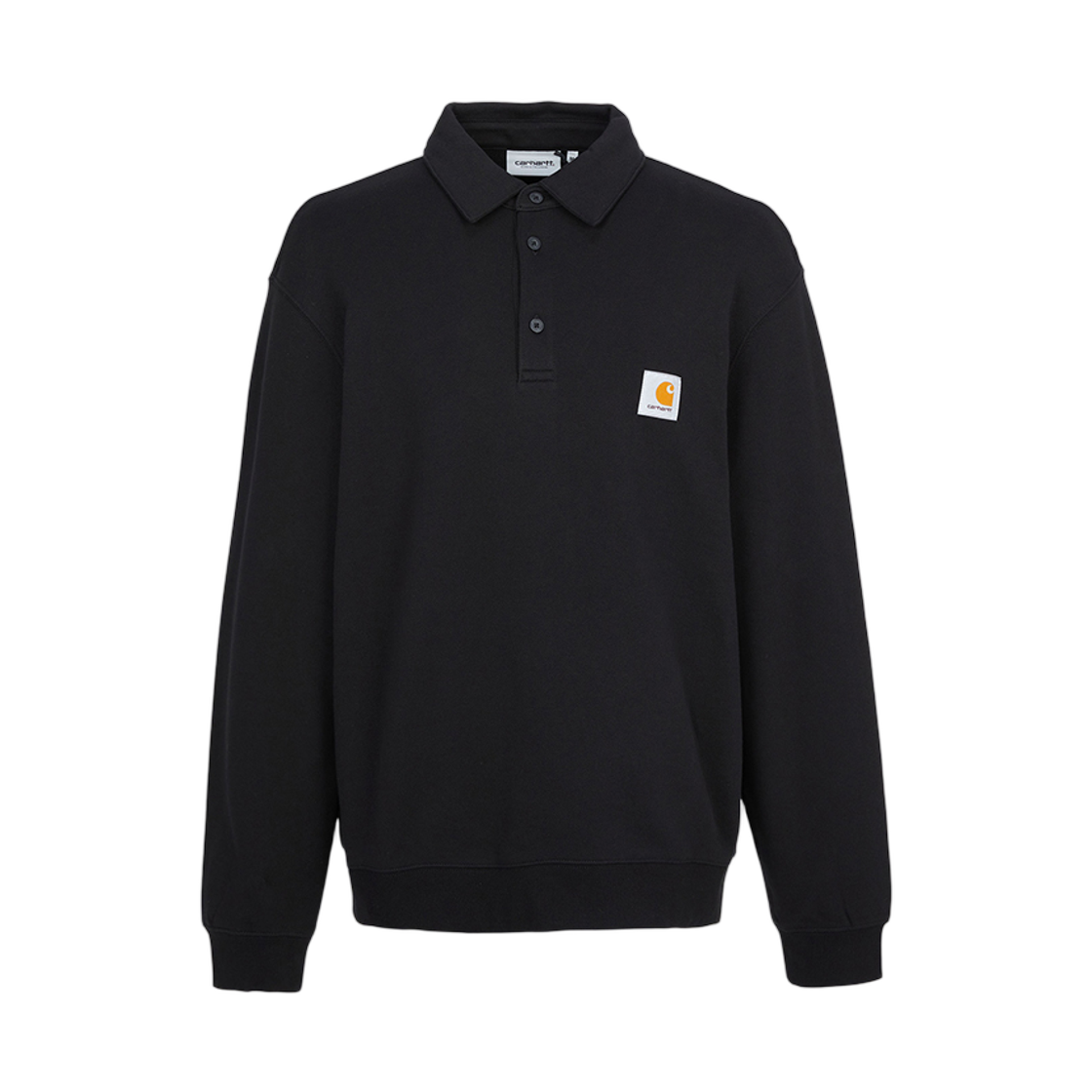 칼하트 WIP 카라 스웨트셔츠 블랙(Carhartt Wip Collar Sweatshirt Black)