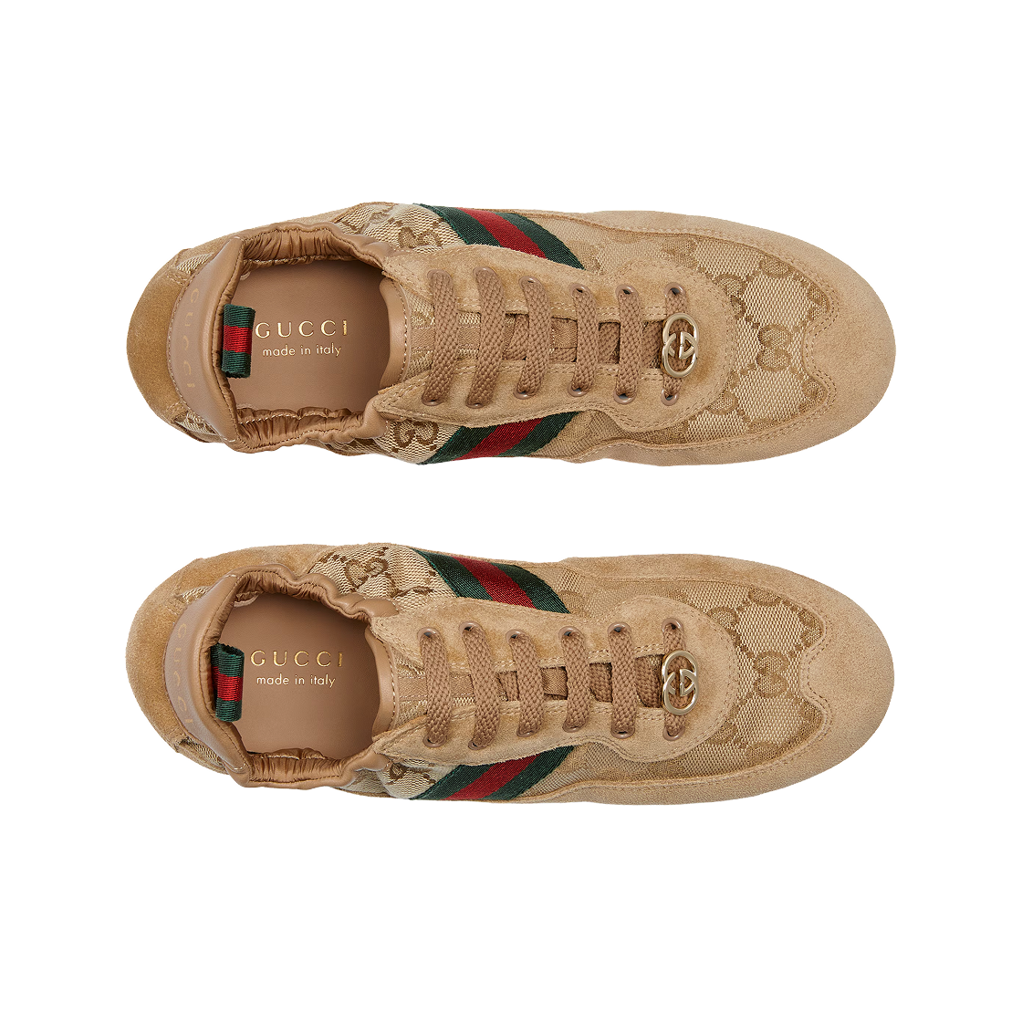 (W) 구찌 쉬프트 스니커즈 라이트 베이지((W) Gucci Shift Sneakers Light Beige) - 2