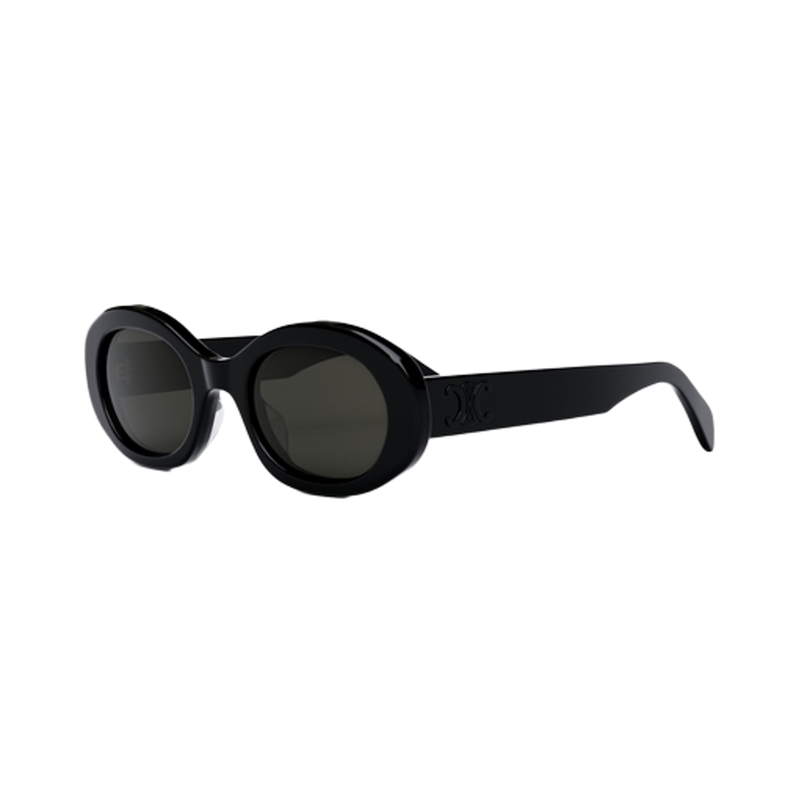 CL40194U-05A (W) Celine Triomphe 01 Sunglasses in Acetate Black