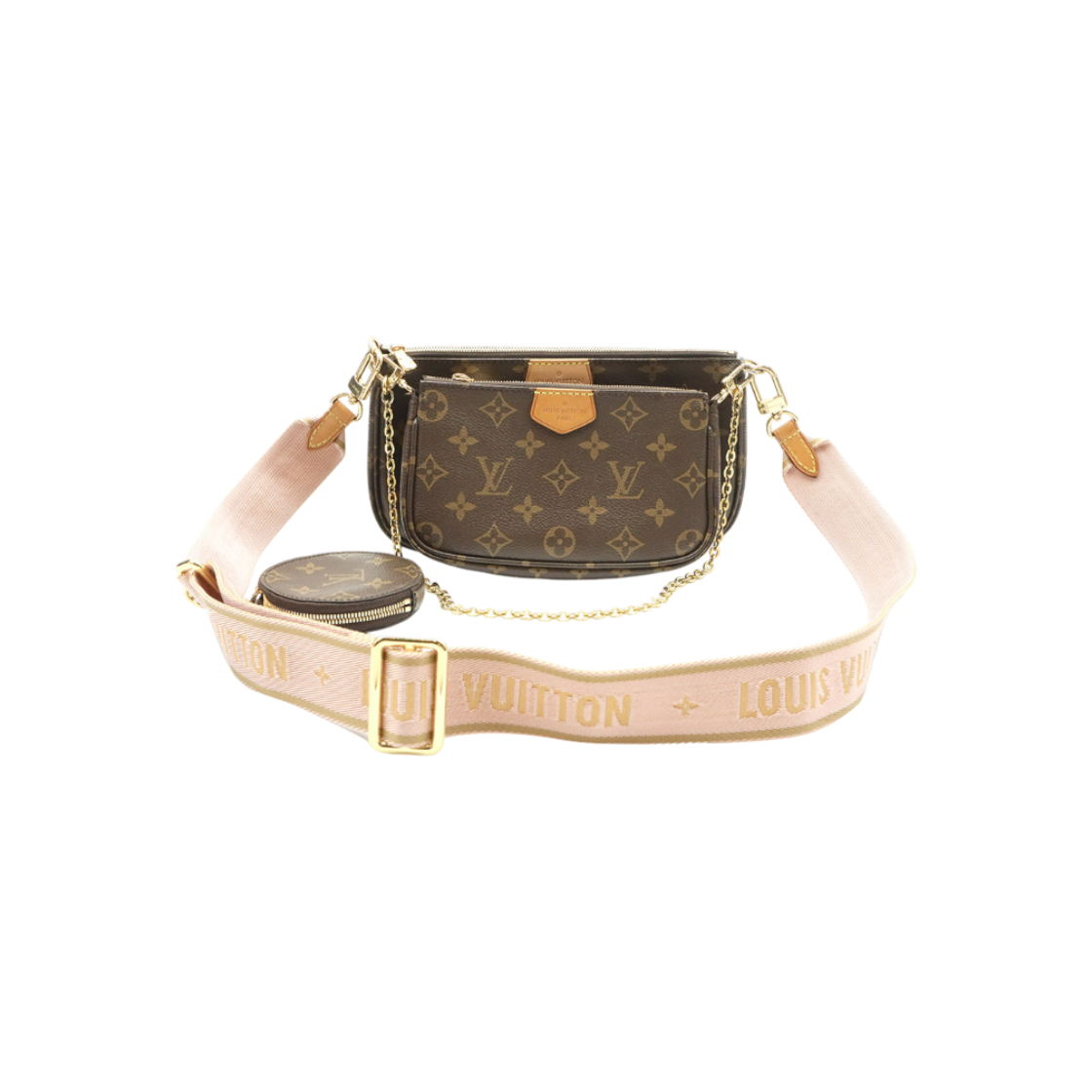 IT8K82FSQA6L Louis Vuitton M44813 Monogram Canvas Pink Multi Pochette Accessoires Crossbody Bag