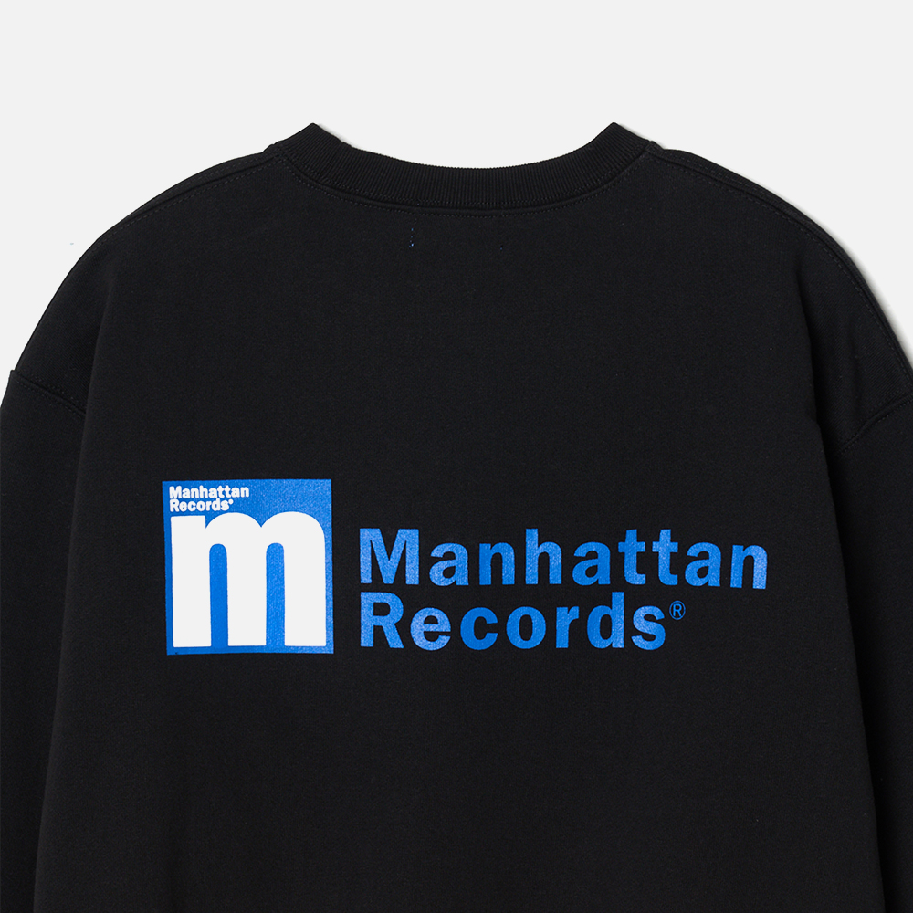 맨하탄 레코즈 엠 로고 크루넥 - 블랙(Manhattan Records M Logo Crew Neck - Black) - 3