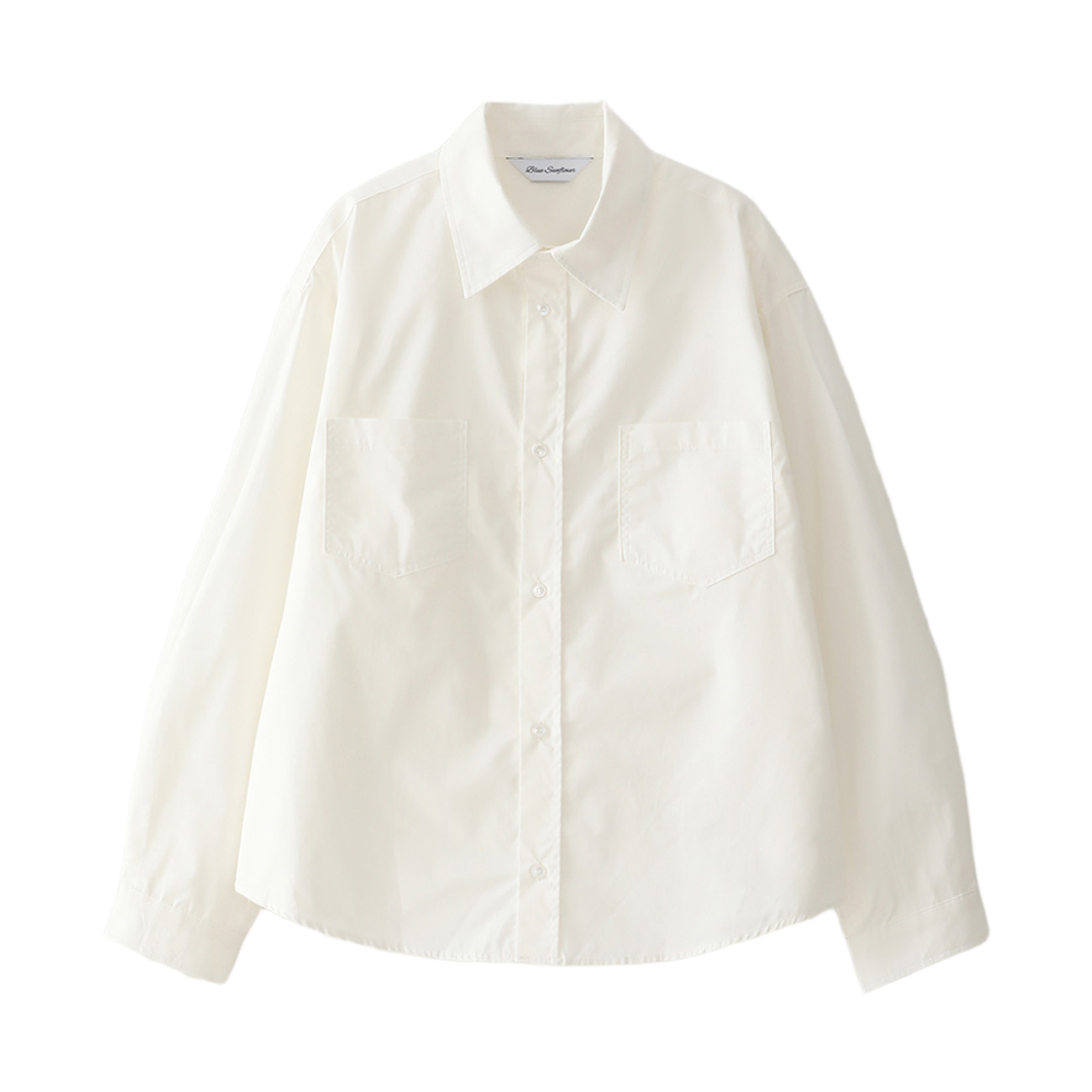 Bluesf112 Blue Sunflower Vivid Layered Shirt Ivory