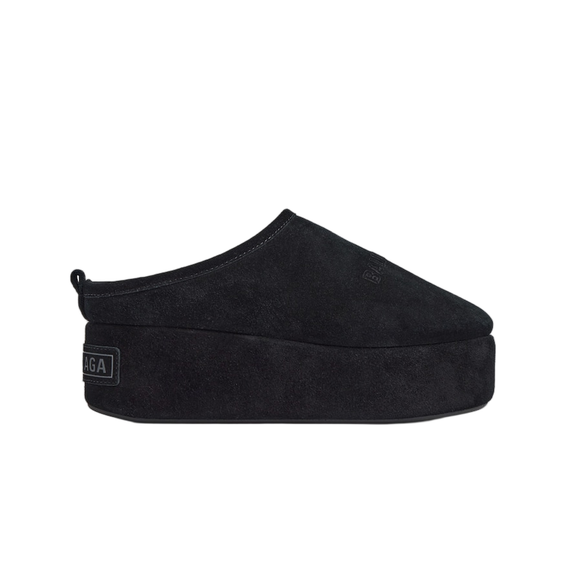 825258WBFC11000 (W) Balenciaga Alaska Soft Platform Mule Black