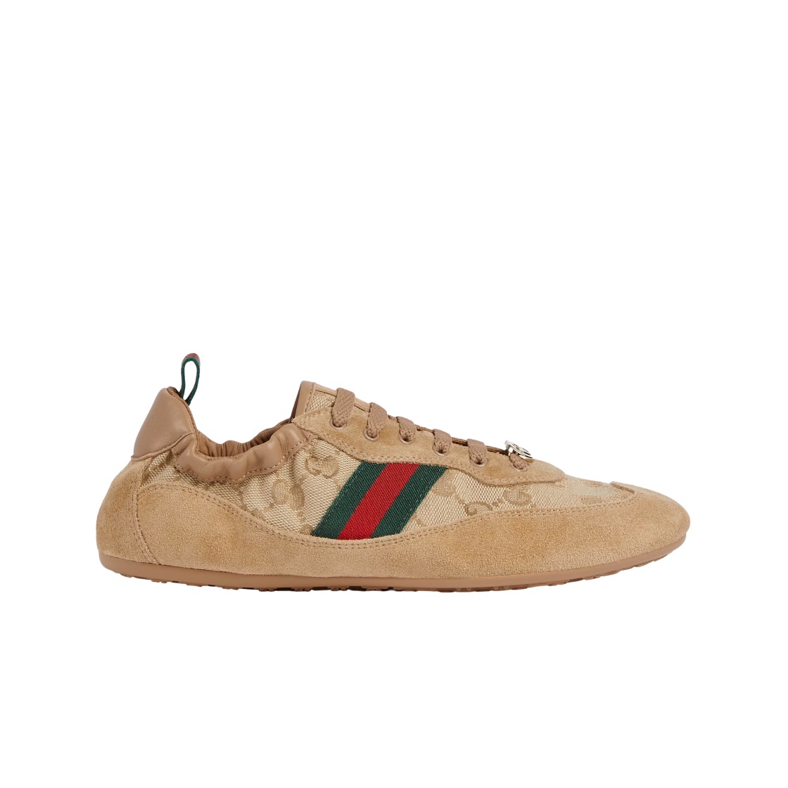 857963-AAF10-9845 (W) Gucci Shift Sneakers Light Beige