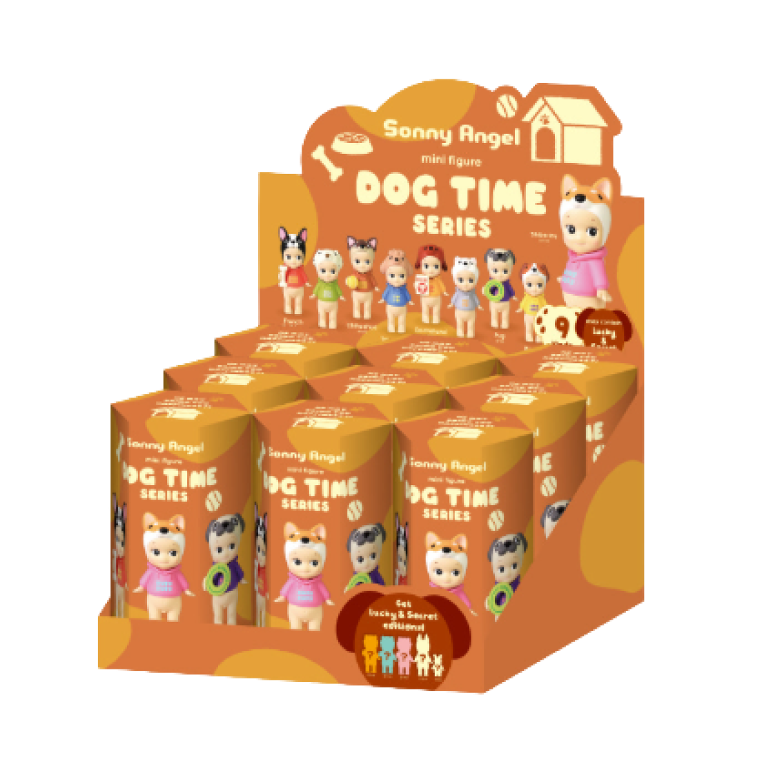 소니엔젤 도그 타임 시리즈 랜덤박스 (9개입)(Sonny Angel Dog Time Series Sealed Case (9 Blind Boxes))
