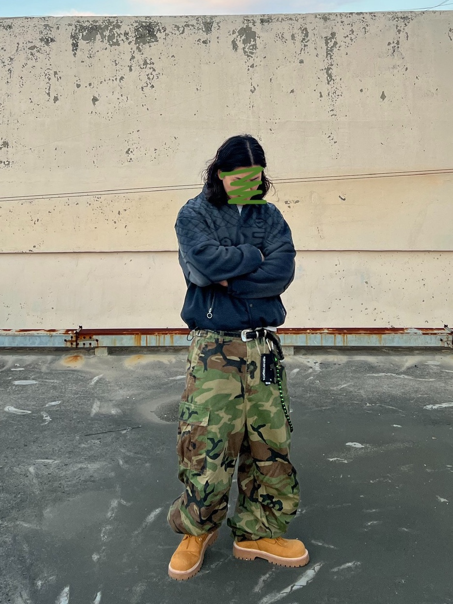 Safarispot Basic Safari Keyring Card Wallet Black, NOD Stone Washed Cargo Pants Camo 착용 스타일 - 2