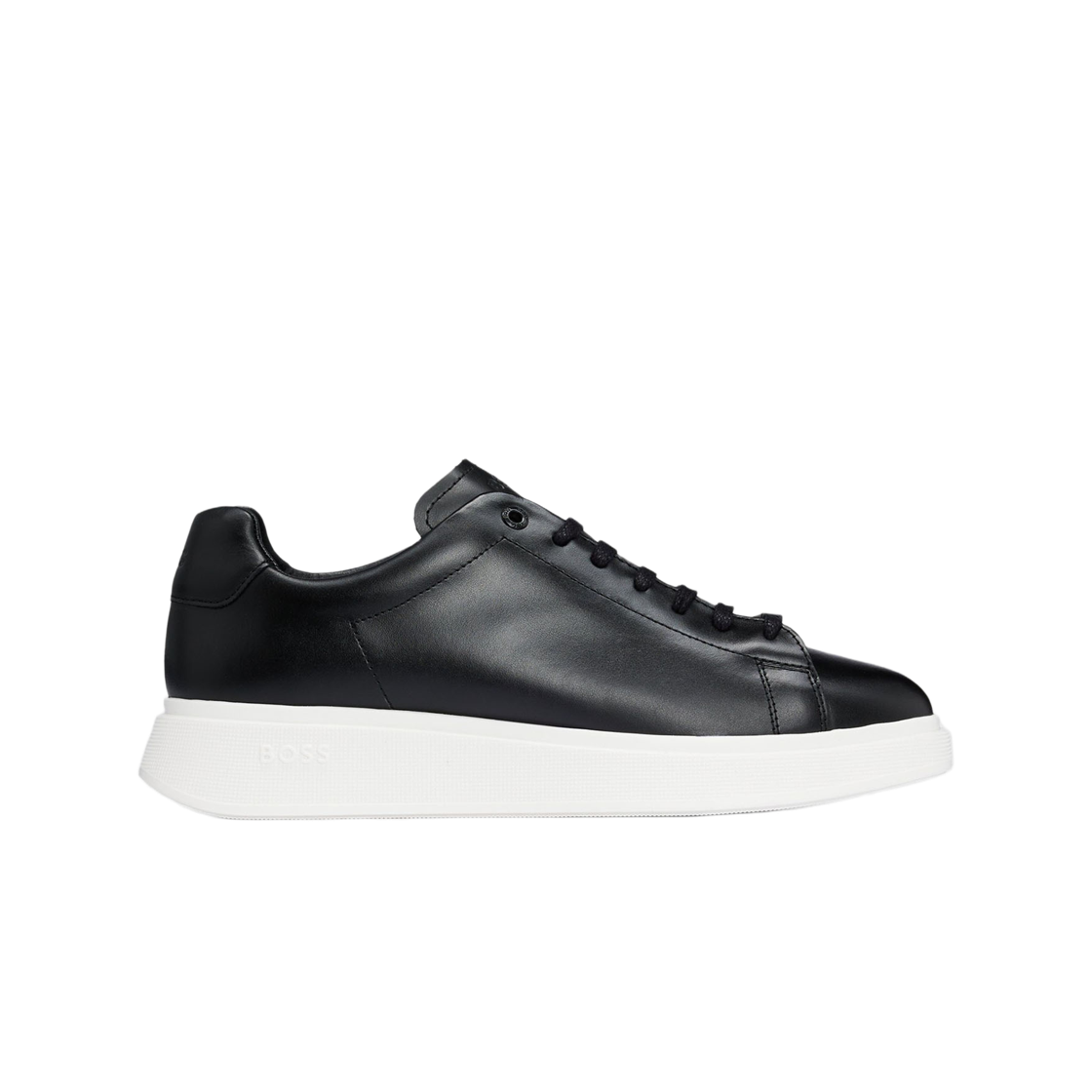 휴고 보스 벌튼 스무스 레더 스니커즈 블랙(Hugo Boss Bulton Smooth Leather Sneakers Black)