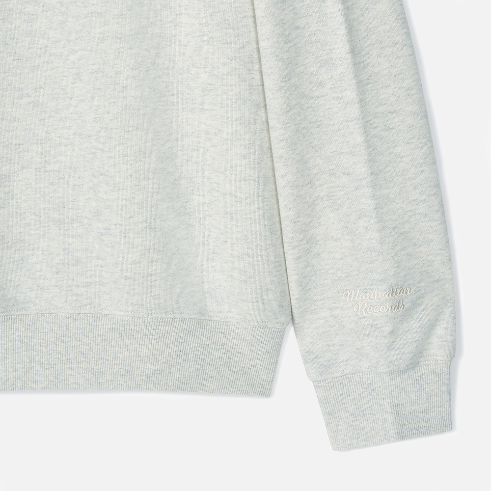 맨하탄 레코즈 엠 모노 로고 크루넥 - 오트밀(Manhattan Records M Mono Logo Crew Neck - Oatmeal) - 4