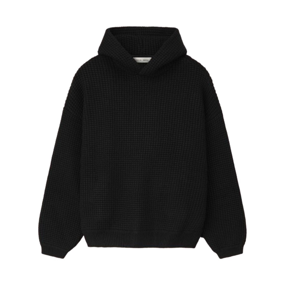 - Essentials Heavy Waffle 90s Hoodie Vintage Black - 25FW
