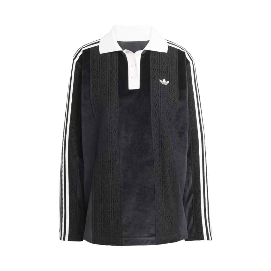 (W) 아디다스 오리지널스 윈터라이즈드 롱슬리브 사커 저지 블랙 - KR 사이즈
