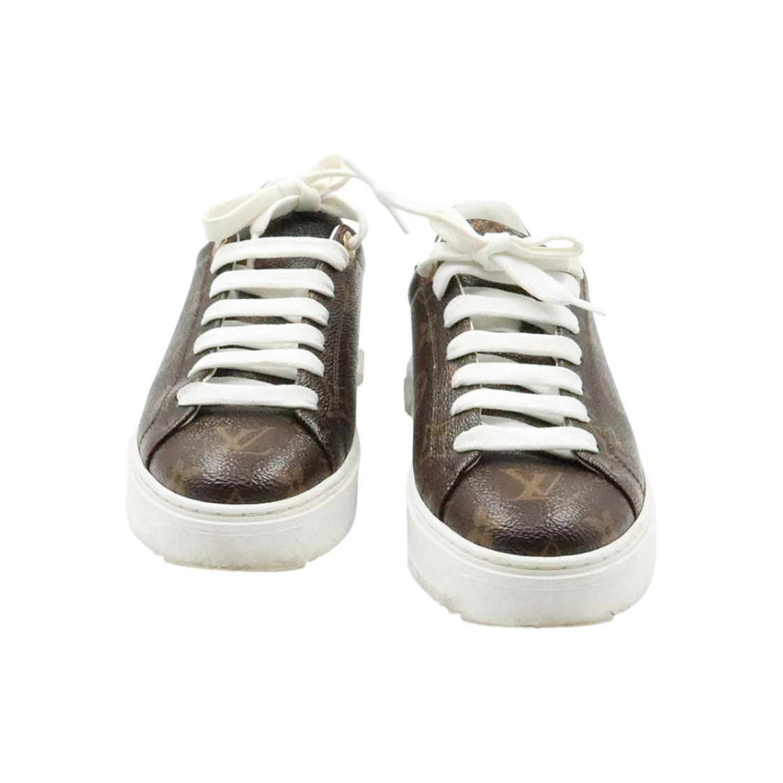 ITGS46N2L6FN Louis Vuitton Monogram Canvas Timeout Women's Sneakers 36.5