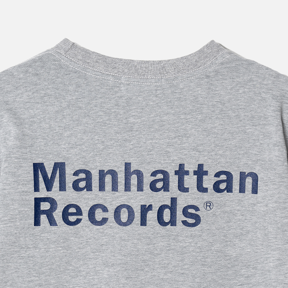 맨하탄 레코즈 엠알 엠 로고 티셔츠 - 그레이(Manhattan Records MR M Logo T-shirt - Grey) - 4