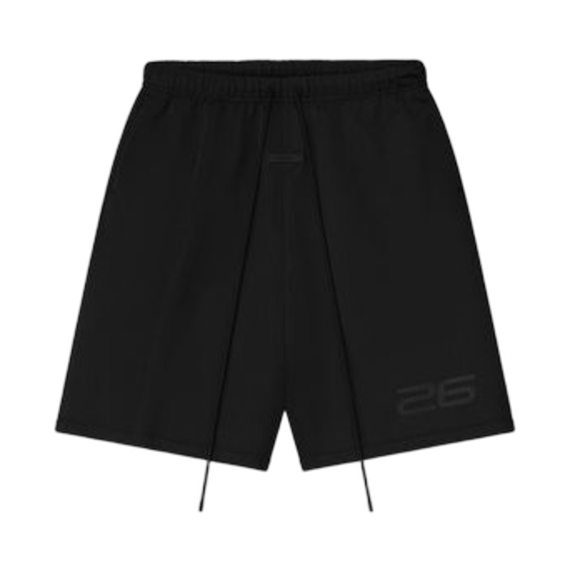 - Essentials Satin Fleece Relaxed Sweatshort Vintage Black - 25FW