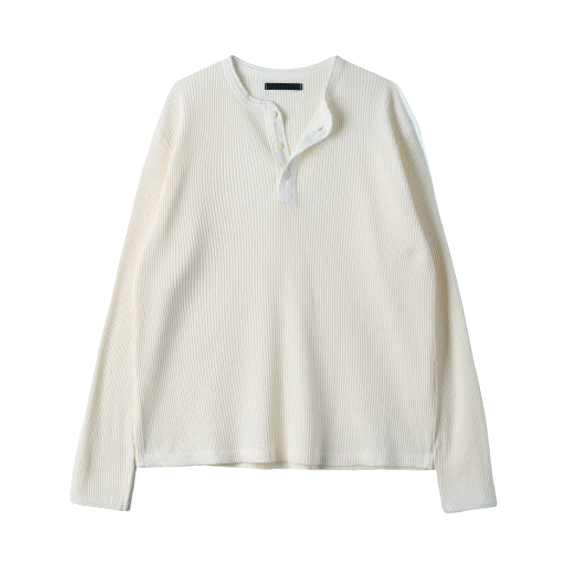 에이치태 90s 써멀 헨리넥 짐 오프 화이트 셔츠 오프 화이트(HTAE 90’s Thermal Henley Neck Gym Off-White Shirts Off White)