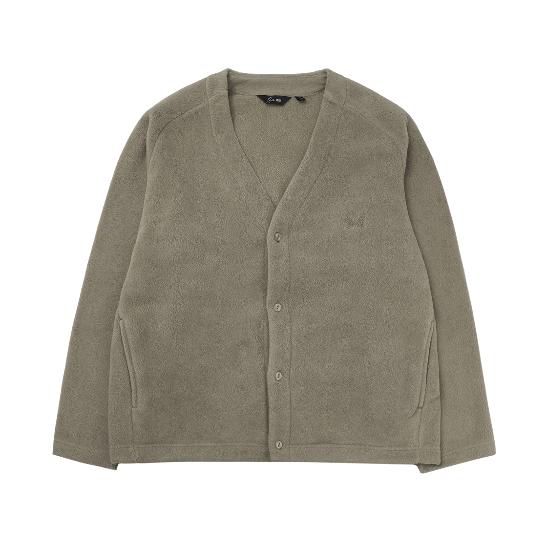 유니클로 x 니들스 플리스 오버사이즈 가디건 베이지 - KR(Uniqlo x Needles Fleece Oversized Cardigan Beige - KR)