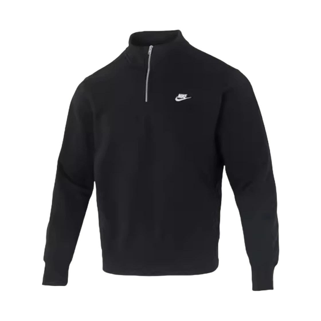 Nike Nike NSW Club 1/2 Zip Fleece Top Black White - Asia · L
