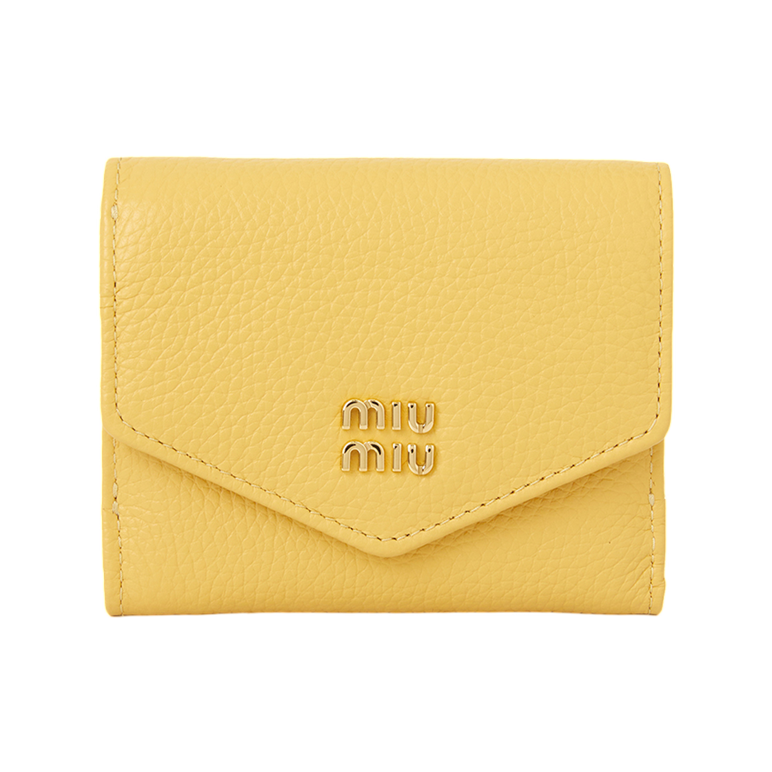 5MH043-ADT7-F0F06 Miu Miu Short Wallet Yellow