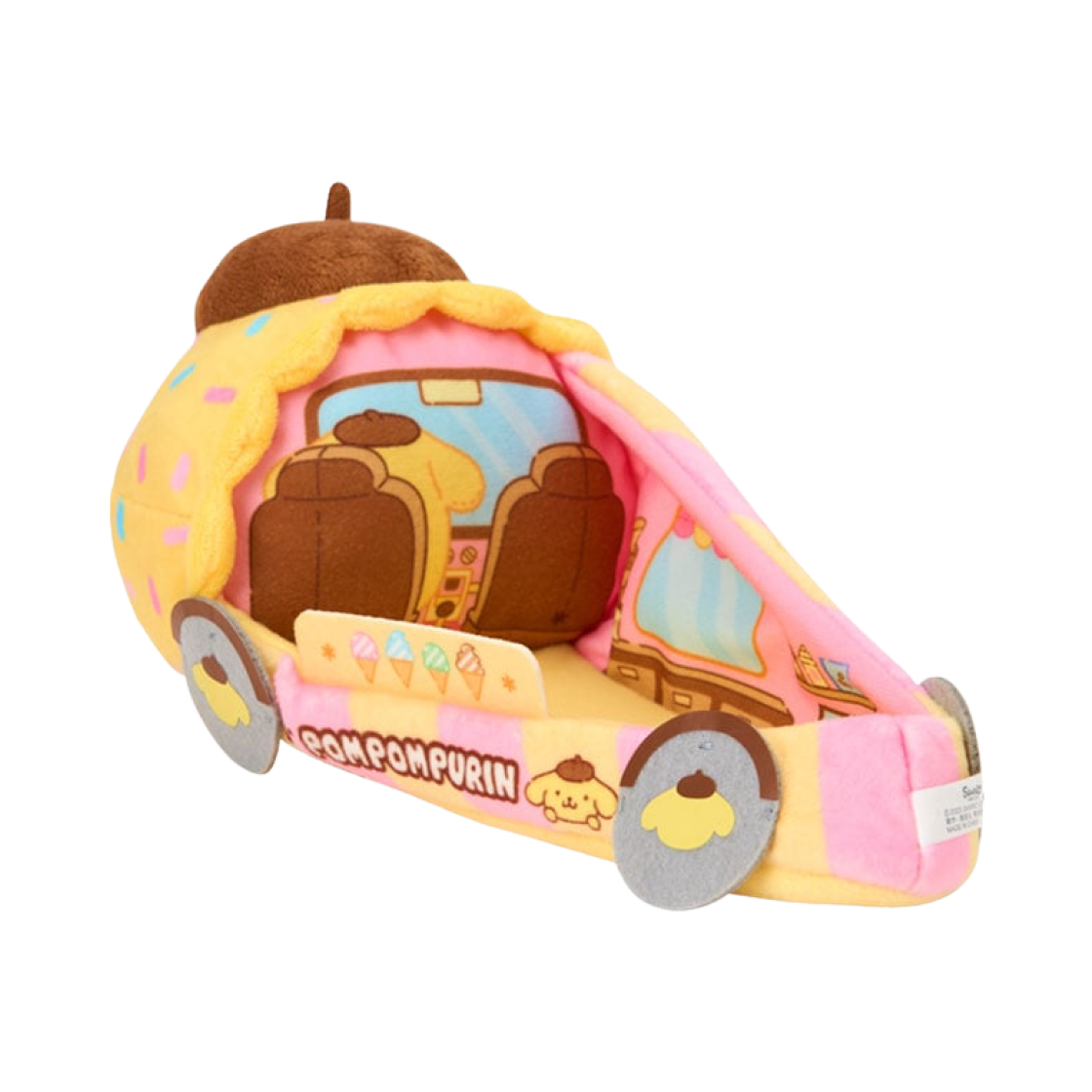 22063 Sanrio Pompompurin Super Cute Adventures Chimapote Collection Plush Car