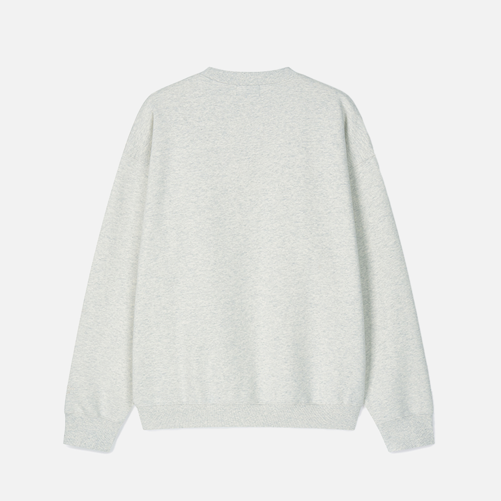 맨하탄 레코즈 엠 모노 로고 크루넥 - 오트밀(Manhattan Records M Mono Logo Crew Neck - Oatmeal) - 2