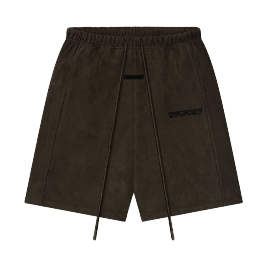 - Essentials Suede Fleece Relaxed Short Brown - 25FW