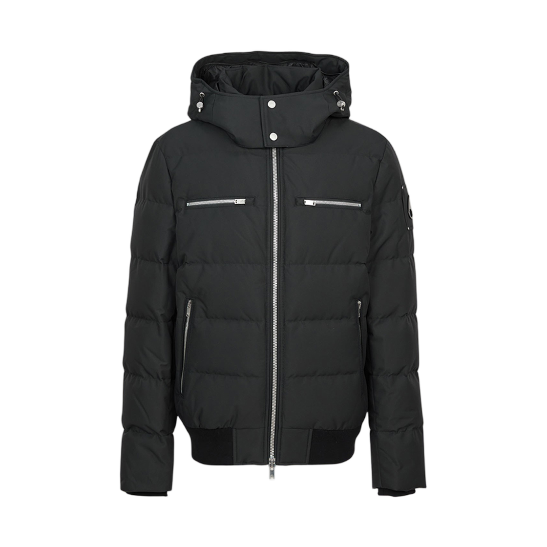 M35MB005N292 Moose Knuckles Cloud Padding Bomber Jacket Black