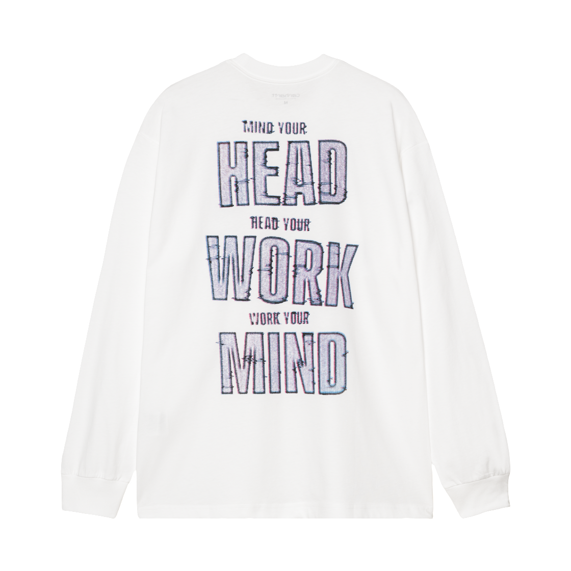 칼하트 WIP 롱슬리브 마인드 유어 헤드 티셔츠 화이트(Carhartt WIP L/S Mind Your Head T-Shirt White) - 2