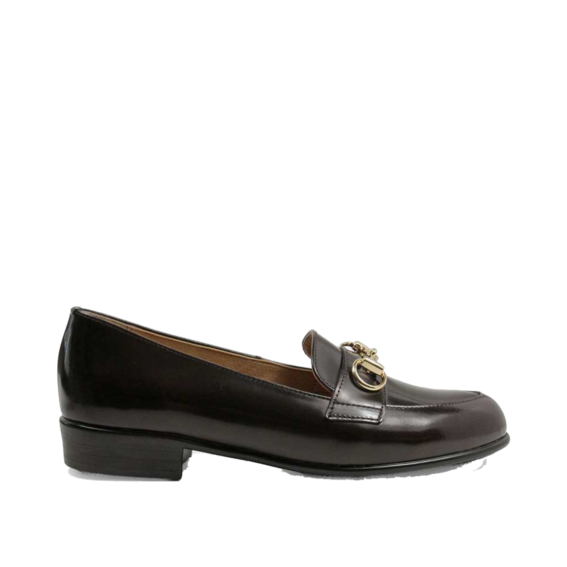 하루타 158-다크브라운 여성 가죽 홀스빗 로퍼(Haruta 158-DBROWN Leather Horsebit Loafer)