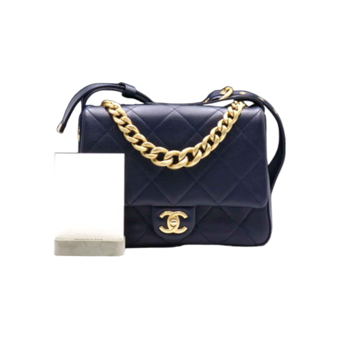 샤넬 AS2842 네이비 카프스킨 퀄팅 금장 CC 메신저 숄더백 겸 크로스백 aa35771(Chanel AS2842 Navy Calfskin Quilted Gold CC Messenger Shoulder Bag/Crossbody aa35771) - 1