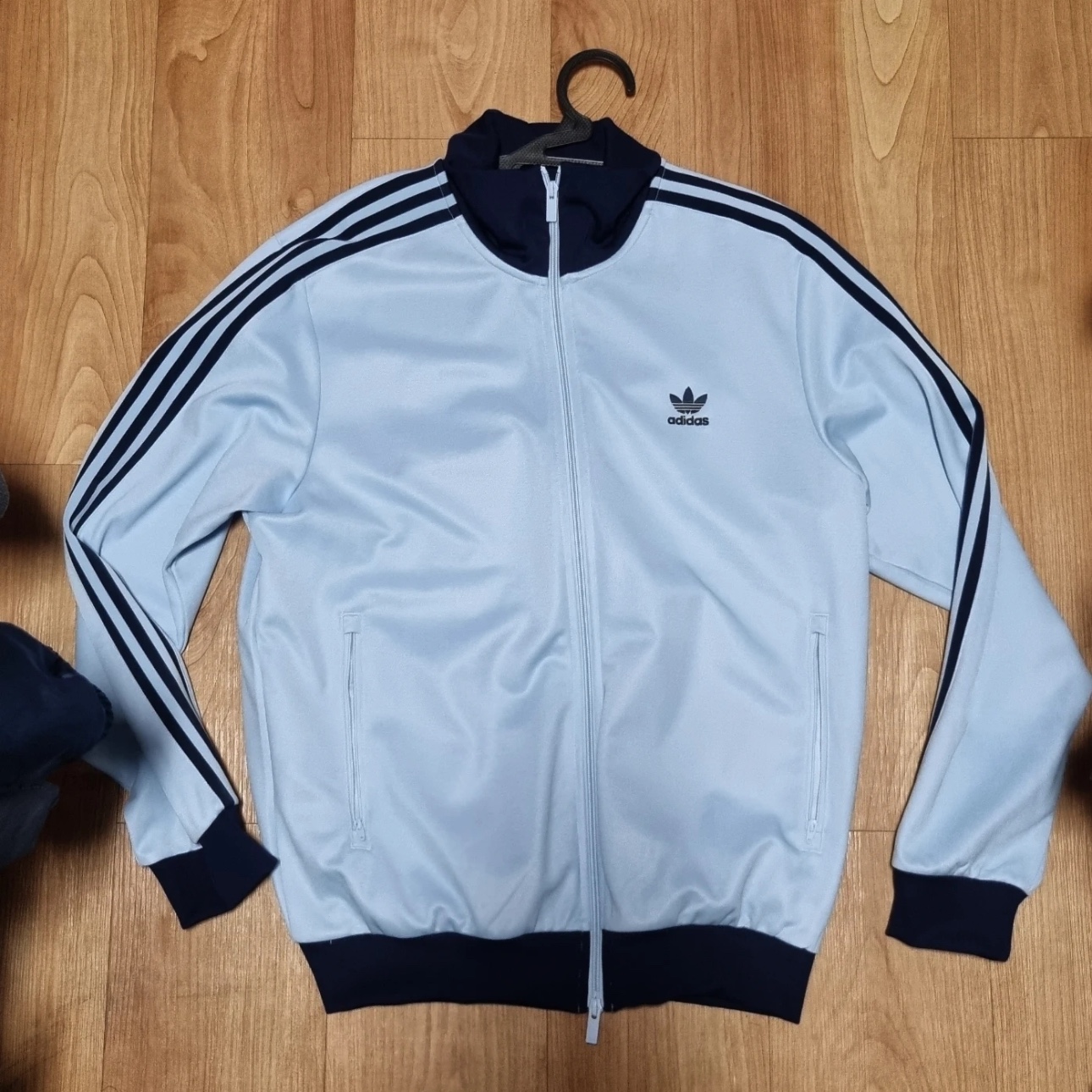 Adidas Adicolor Classic Beckenbauer Track Top Clear Sky Night Indigo - KR Sizing 착용 스타일