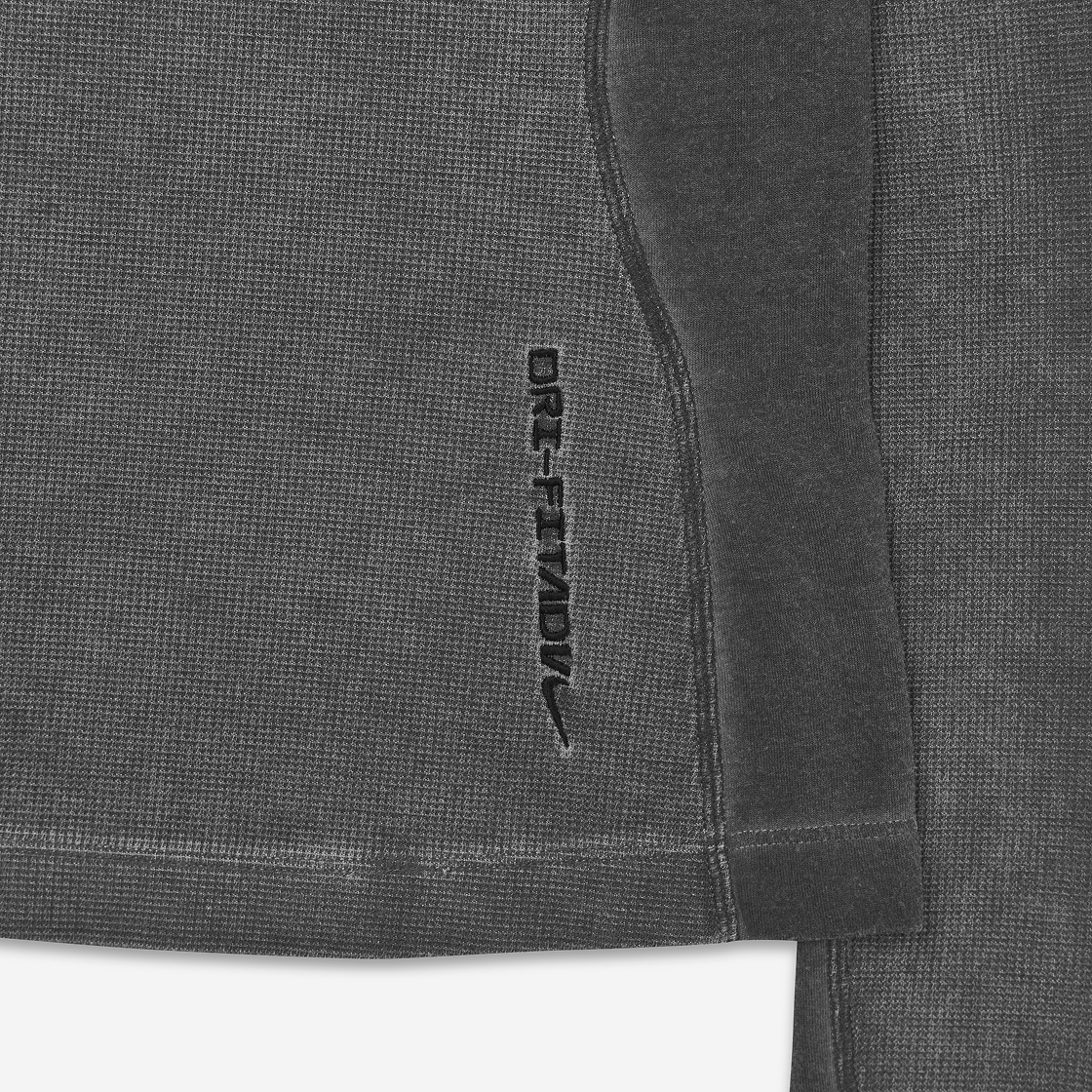 (W) 나이키 NRG 드라이핏 ACG ADV 스티플 락 하프 집 베이스 레이어 블랙 - 아시아((W) Nike NRG Dri-Fit ACG ADV Steeple Rock Half Zip Base Layer Black - Asia) - 5