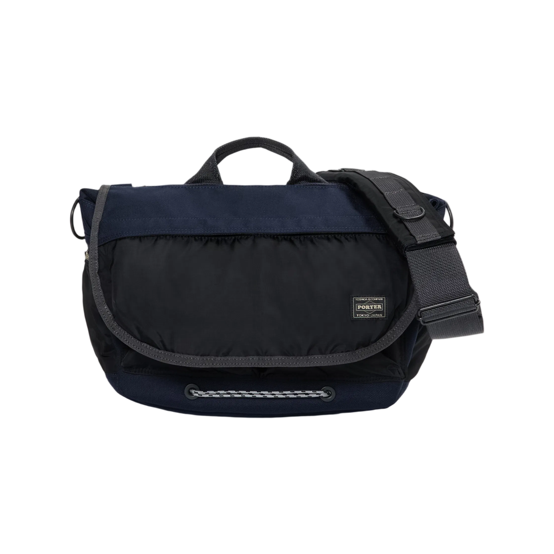 포터 샵 오리지널 메신저 백 네이비 블랙(Porter Shop Original Messenger Bag Navy Black) - 1
