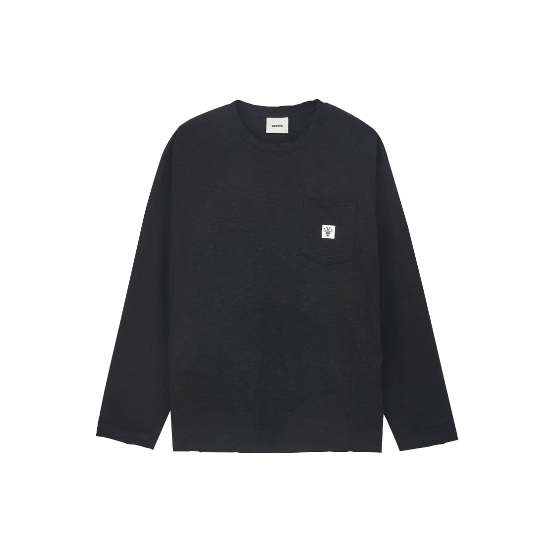 우드먼 빈티지 포켓 긴팔티 - 블랙(Woodman Vintage Pocket Long Sleeve T-Shirt - Black)