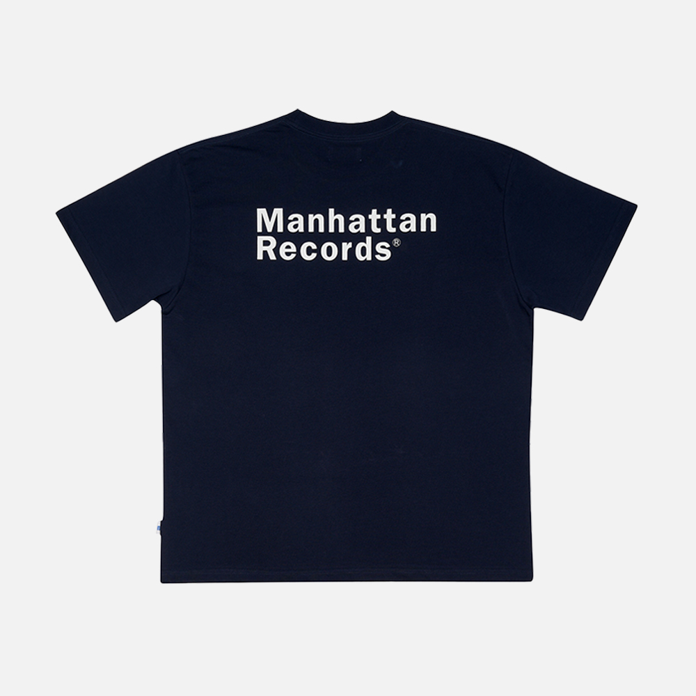 맨하탄 레코즈 엠알 엠 로고 티셔츠 - 네이비(Manhattan Records MR M Logo T-shirt - Navy) - 2