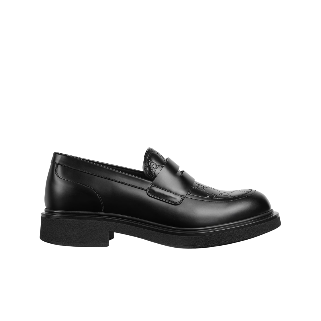 840267-AAE8P-1000 Gucci GG Detail Loafer Black