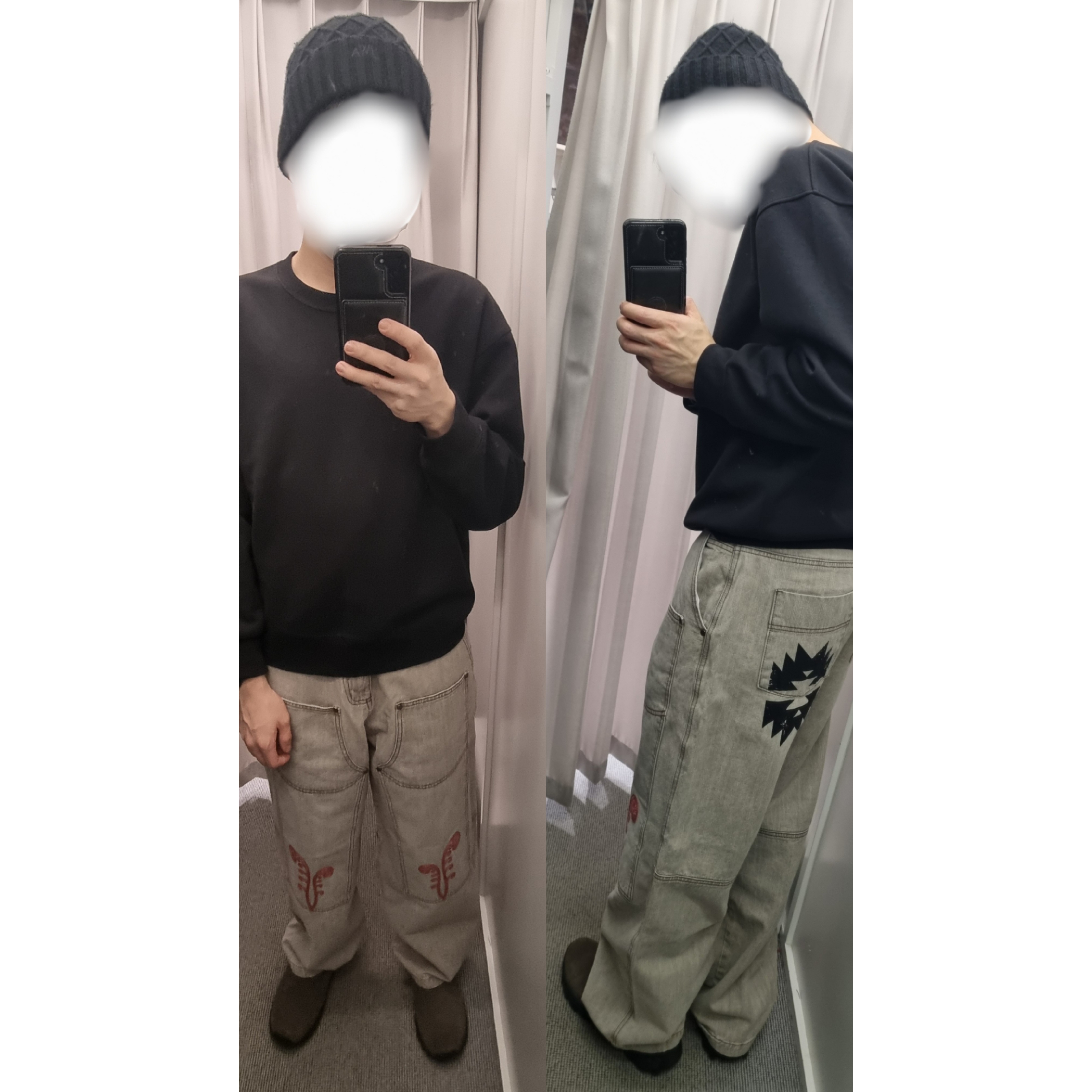 Merrell Winter Moc 3 Gunsmoke, Karactor Ptery Double Knee Pants Light gray 착용 스타일 - 1