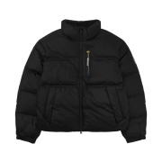 (W) Salomon Contour Cropped Down Jacket Black