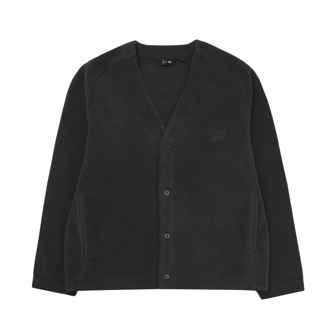 유니클로 x 니들스 플리스 오버사이즈 가디건 다크 그레이(Uniqlo x Needles Fleece Oversized Cardigan Dark Gray)