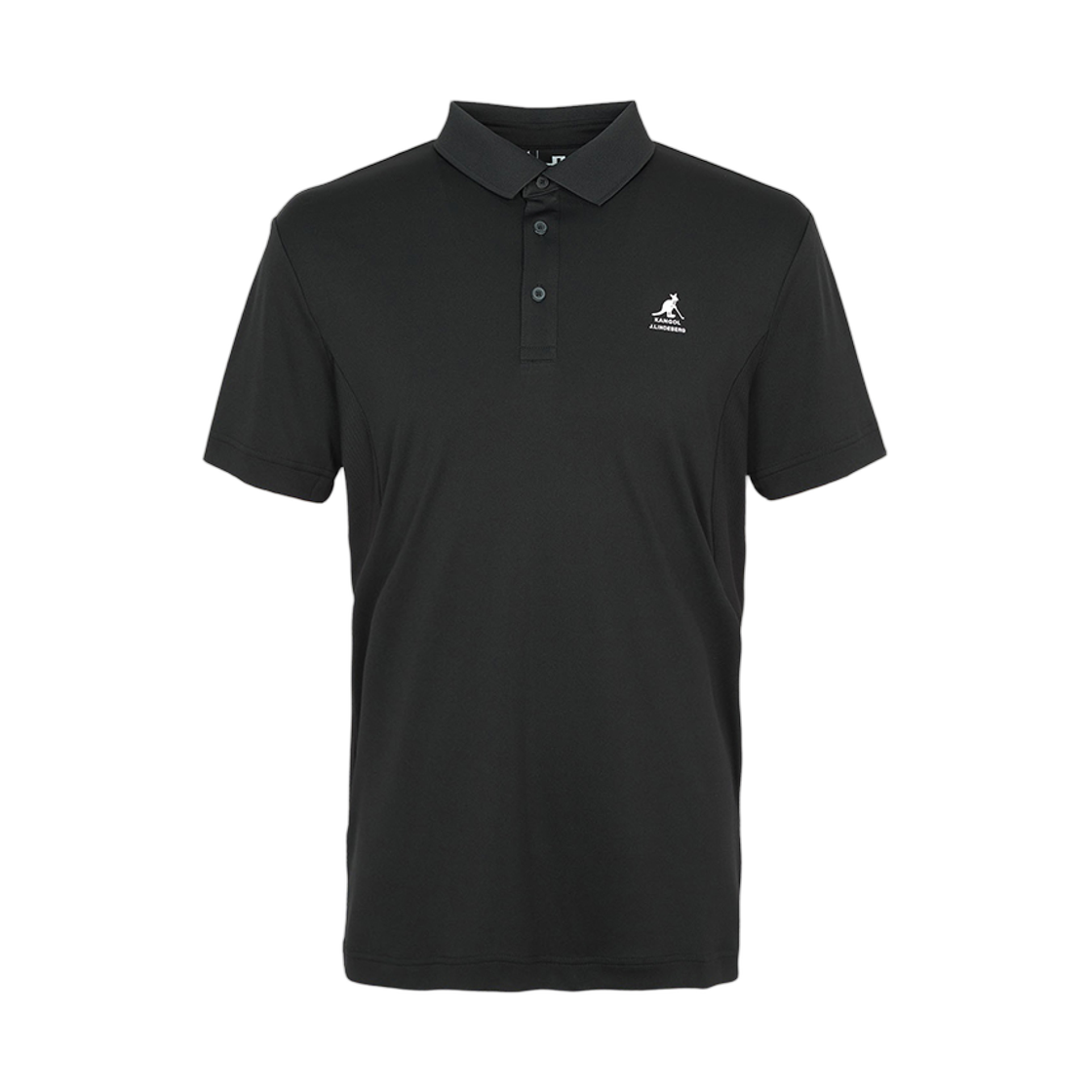 제이린드버그 x 캉골 카라 숏슬리브 티셔츠 블랙(J.Lindeberg x Kangol Golf Wear Collar Short Sleeve T-Shirt Black)