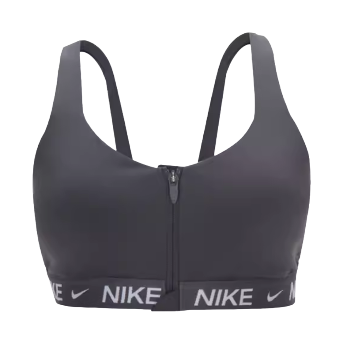 HQ2752-036 (W) Nike Indy High Support Padded Front Zip Sports Bra Thunder Grey - Asia