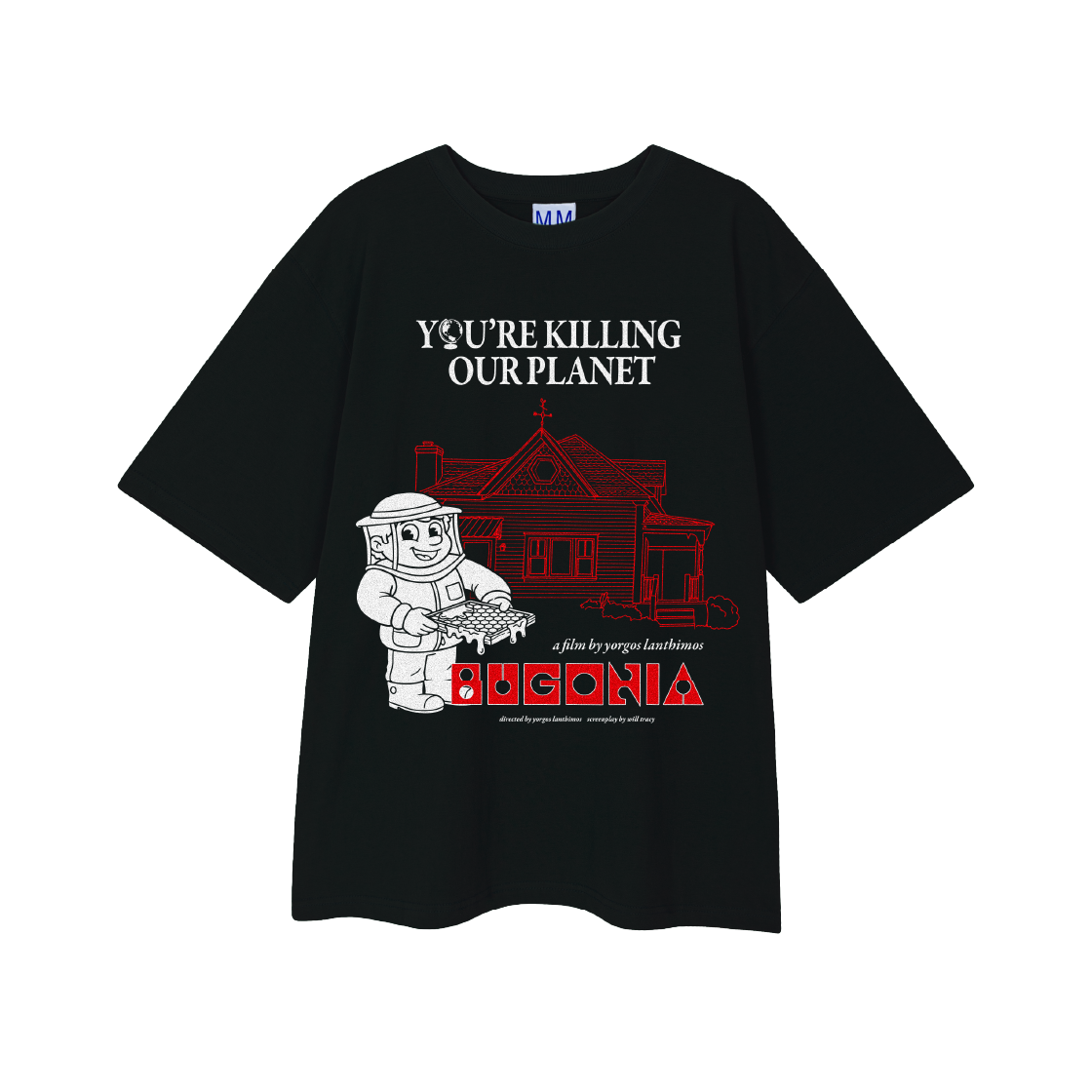 8782868 Mosquito Murderers x BUGONIA YOU'RE KILLING OUR PLANET T-Shirt Black